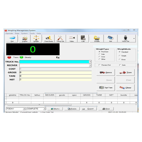 Software de cântărire